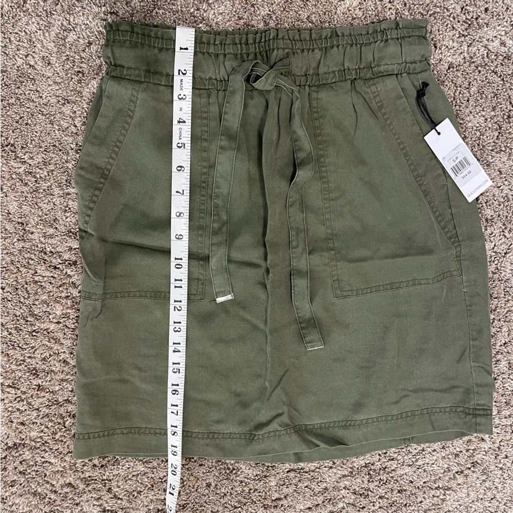 NWT Dex Olive Green Wash Lightweight Mini Skirt Size Small - Picture 4 of 8